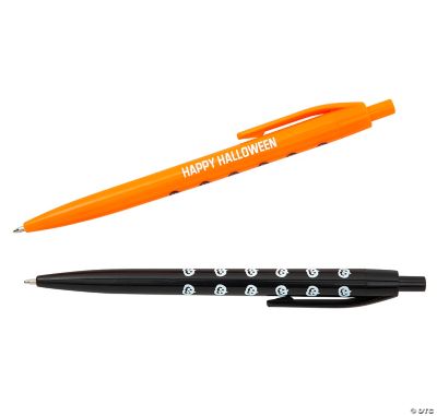Bulk 48 Pc. Personalized Halloween Retractable Pens