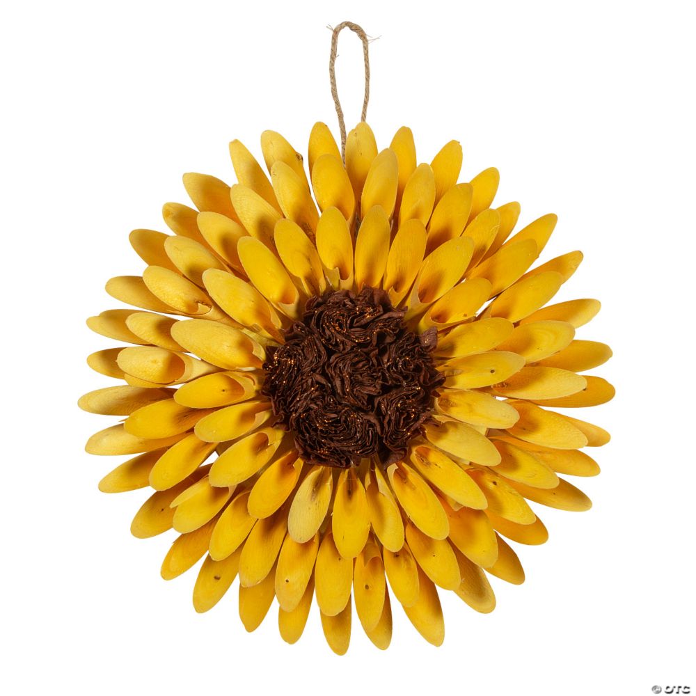 Sunflower Shaped Wreath Yellow