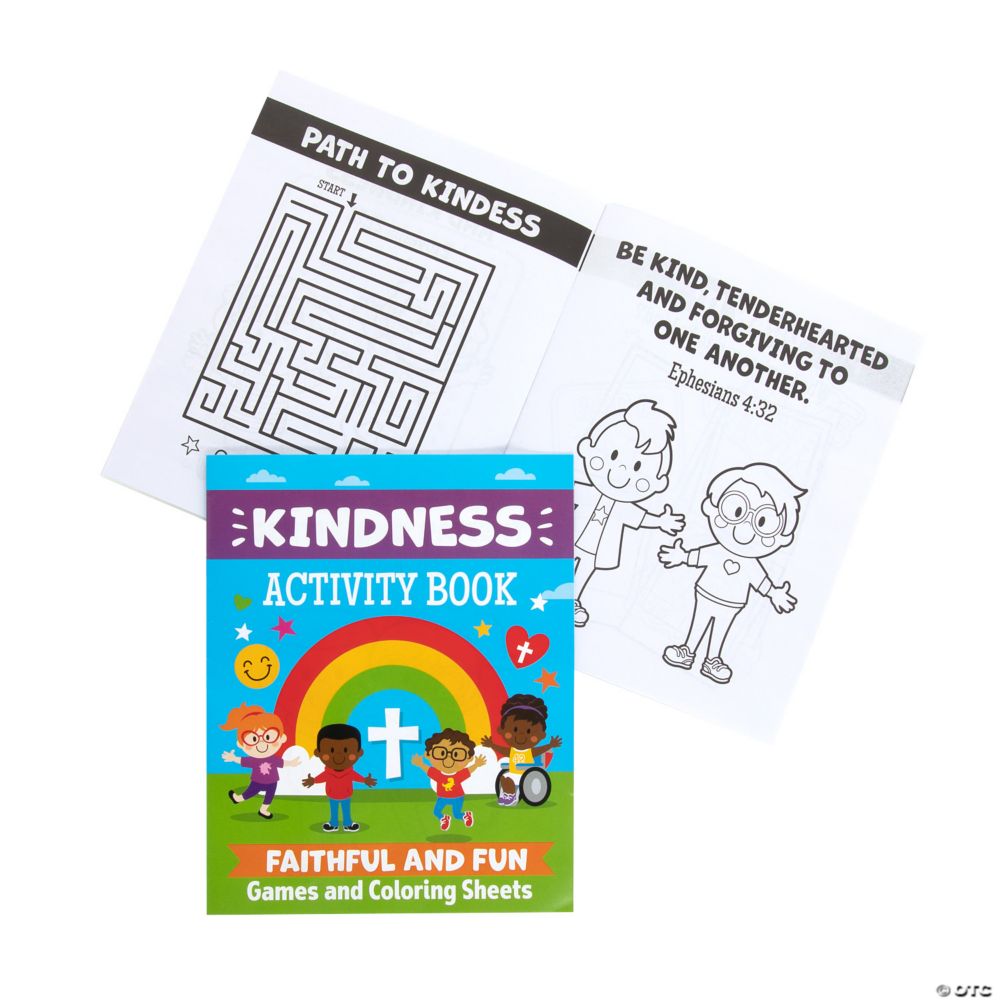 12 Pc Be Kind Activity Books 8"x10" 12 pgs
