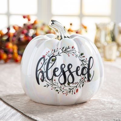 Ceramic Blessed Pumpkin | Oriental Trading