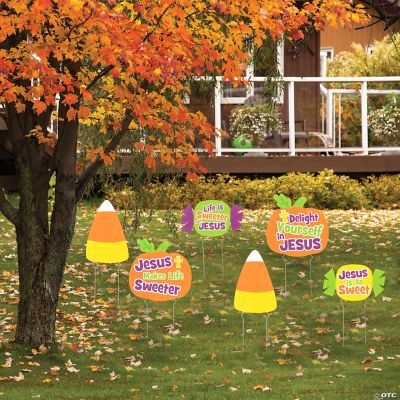Religious Halloween Mini Yard Signs Set 6 Pc. Oriental Trading