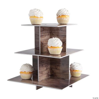 Rustic Cupcake Stand | Oriental Trading