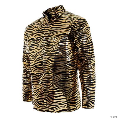 shiny tiger print shirt