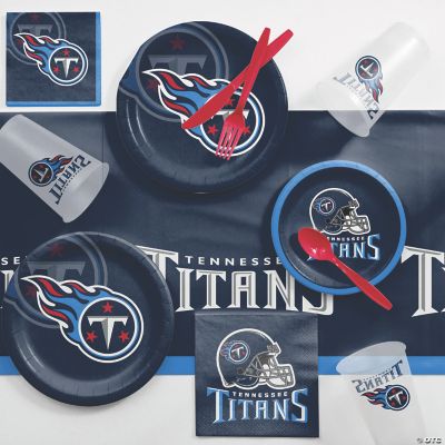 Tennessee Titans Plates Napkins Cups Party Tableware Pack, 32pc, Navy Blue  Red