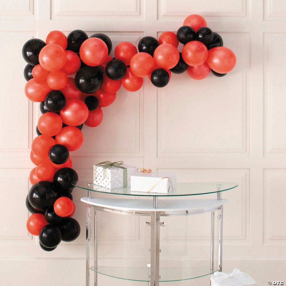 291 Pc Solid Color & Black Latex Balloon Garland Kit
