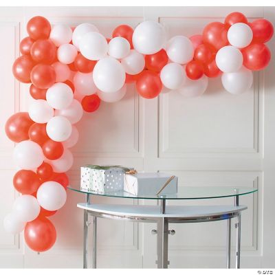 25-Ft. Black, White & Gold Balloon Garland Kit with Air Pump - 77 Pc. |  Oriental Trading