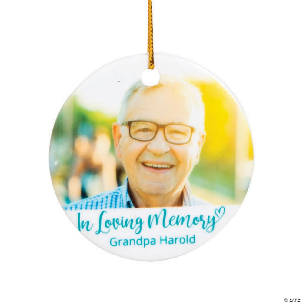 Memorial Custom Photo Christmas Ornament