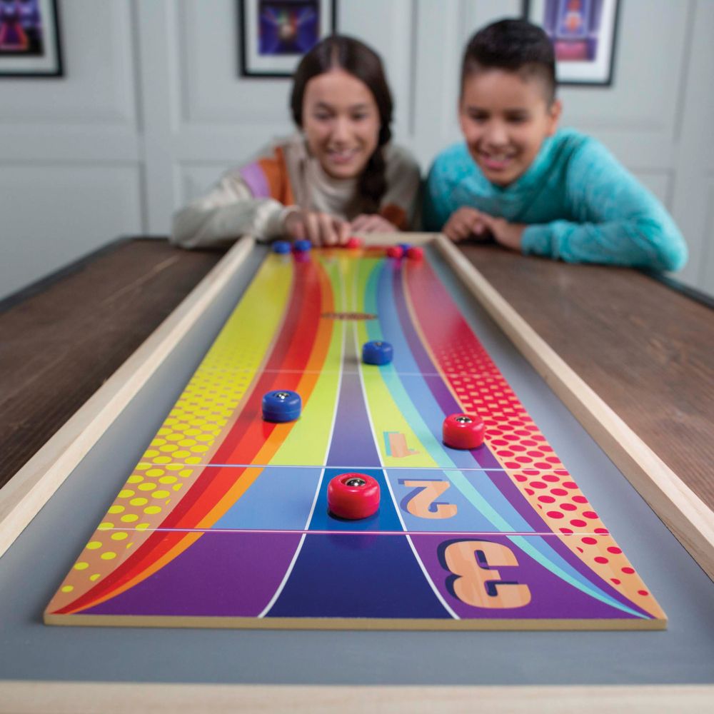 Shuffleboard/Curling 2-in-1 Tabletop Game From MindWare