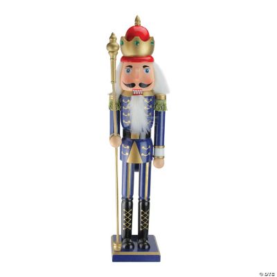 Northlight 24" Blue Christmas Nutcracker King with Scepter Decoration