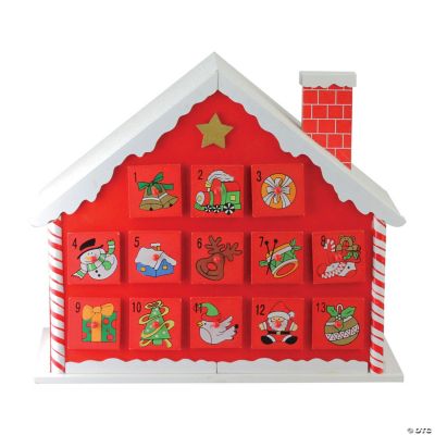 Northlight 10" Christmas House Advent Calendar Oriental Trading