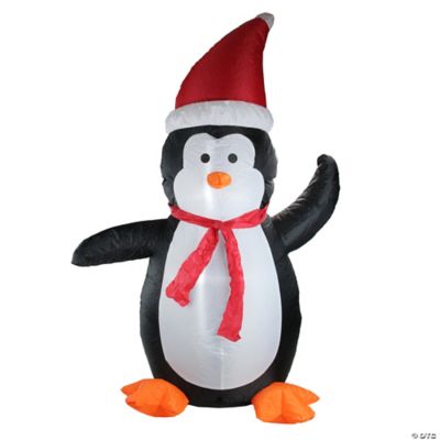 Northlight 4' Inflatable Festive Penguin Christmas Yard Decor