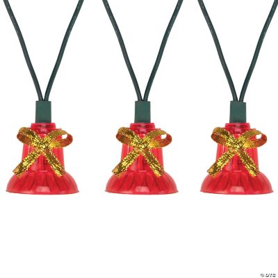Northlight 40Count Musical Red Bells Christmas Light Set 13ft Green Wire Oriental Trading