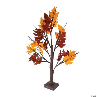 Fall Brown Maple Leaf Tree Decor