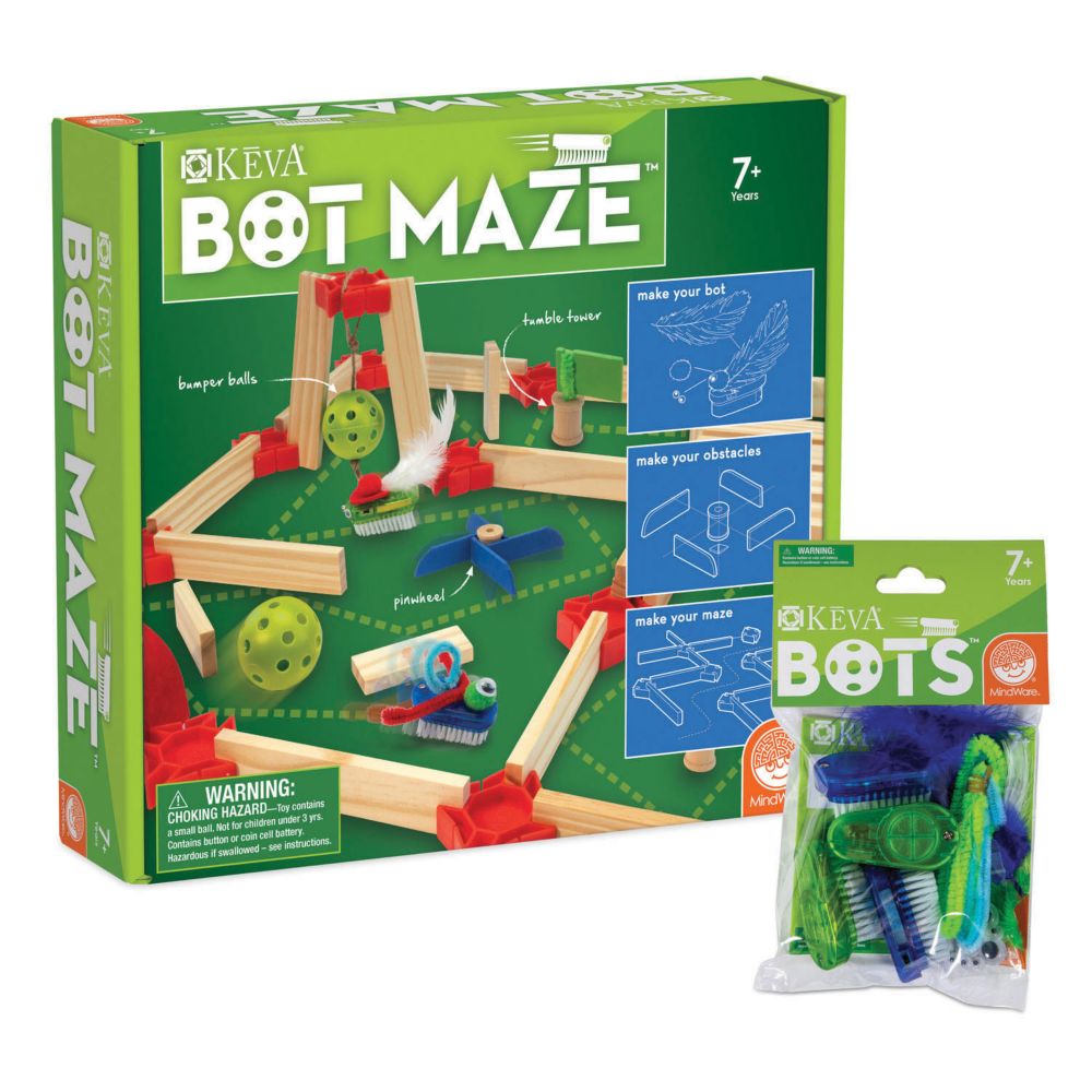 KEVA Bot Maze and Bots: Set of 2 From MindWare
