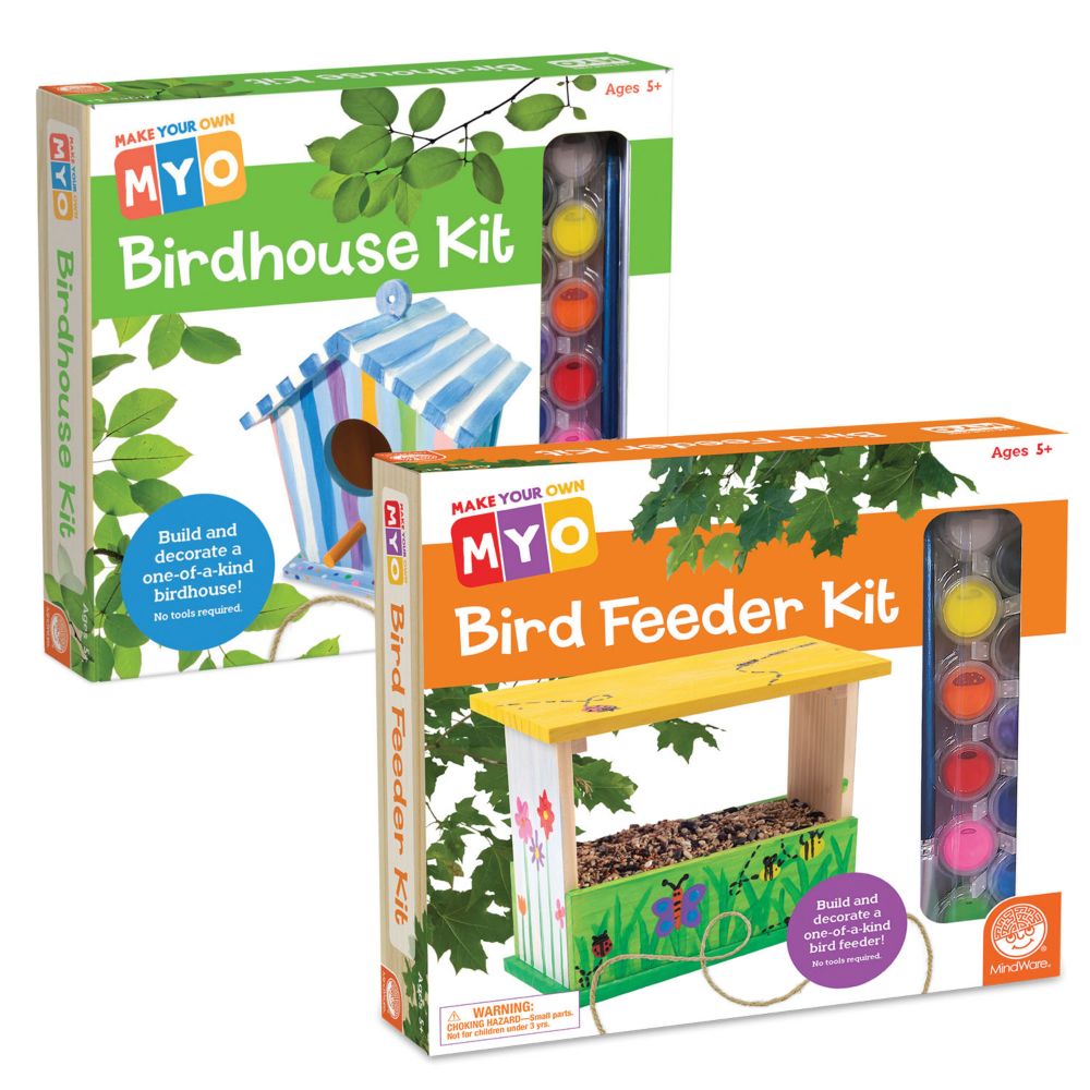 Make Your Own Birdhouse and Feeder: Set of 2 From MindWare