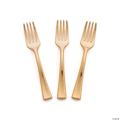 Bulk 50 Ct. Metallic Mini Forks Oriental Trading