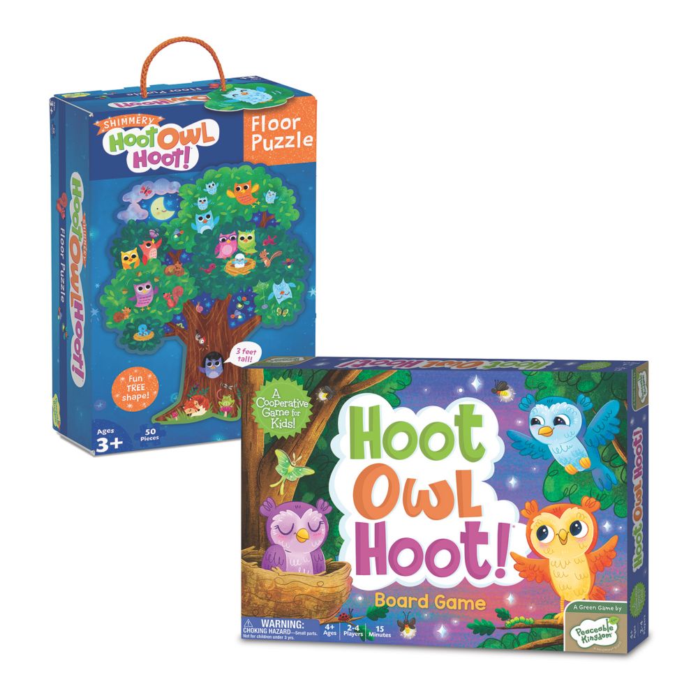 Hoot Owl Hoot! Play Collection: Game and Puzzle Set with FREE Diary From MindWare