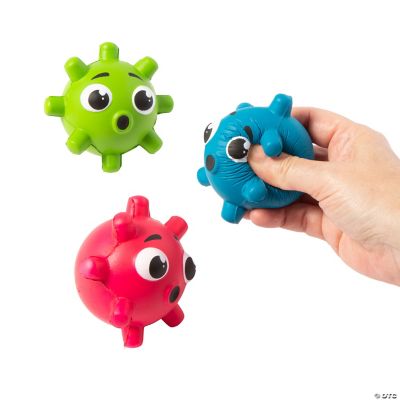 VirusShaped Stress Balls 12 Pc. Oriental Trading