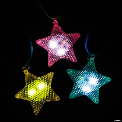 LightUp Star Necklaces 12 Pc.