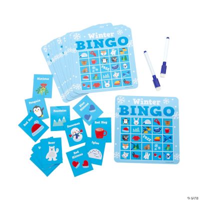 Winter Dry Erase Bingo Game Oriental Trading 