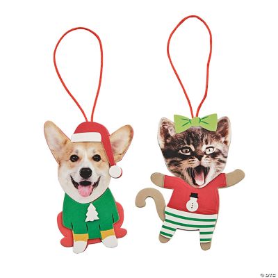 Pets in Christmas PJs Ornament Craft Kit - Makes 12