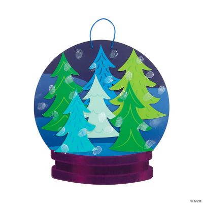 Thumbprint Winter Snow Globe Craft Kit Makes 6