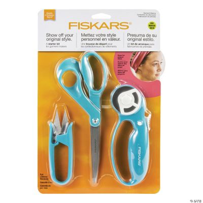 Fiskars Fabric Craft Sewing Fashion Starter Set 3 Piece Set, Rotary