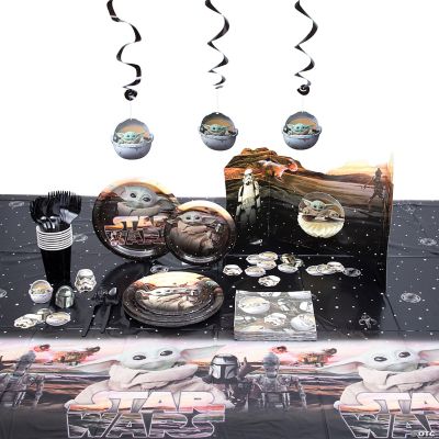 97 Pc. Star Wars™ The Mandalorian™ Party Tableware Kit for 8 Guests