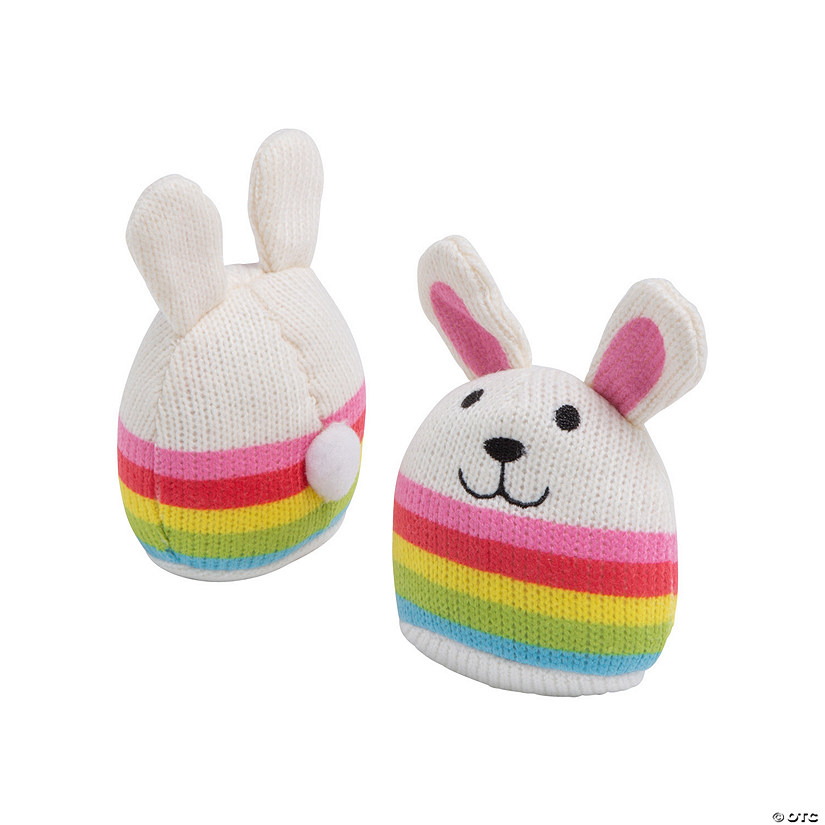 Knitted Egg-Shaped Stuffed Bunnies – 12 Pc. | Oriental Trading