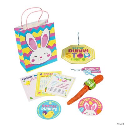 Easter Bunny Activity Pack with Bag – 9 Pc. | Oriental Trading