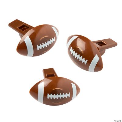 FootballShaped Whistles Oriental Trading