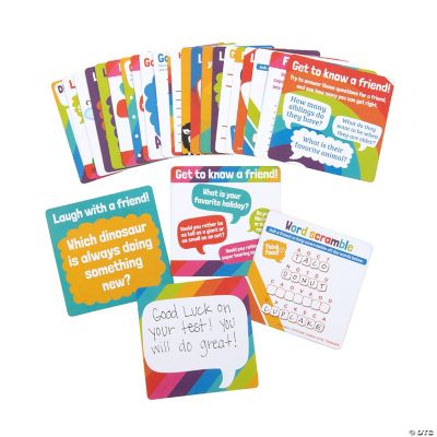 Lunch Box Conversation Starter Game Cards - 30 Pc. | Oriental Trading
