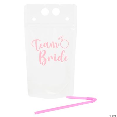 Team Bride Bachelorette Party Paper Straws