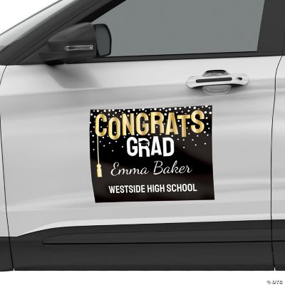 Personalized Congrats Grad Car Magnet