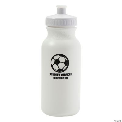 Personalized Clear Soccer Water Bottles – 50 Pc.
