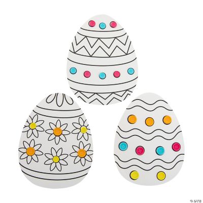 Color Your Own Easter Egg Button Craft Kit – Makes 12 - Discontinued