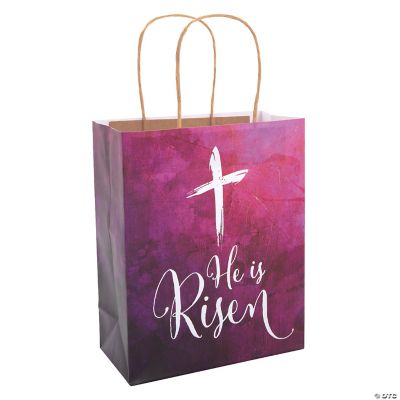 Medium He Is Risen Paper Gift Bags - 12 Pc. | Oriental Trading