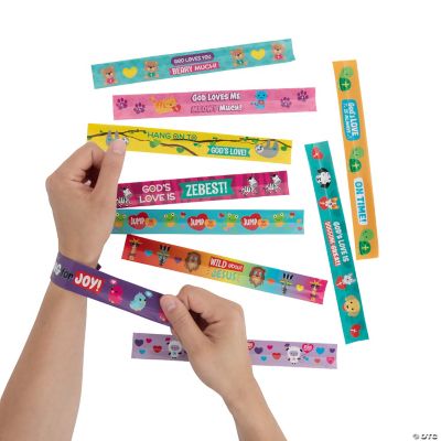 Religious Valentine Slap Bracelet Assortment 50 Pc. Oriental Trading