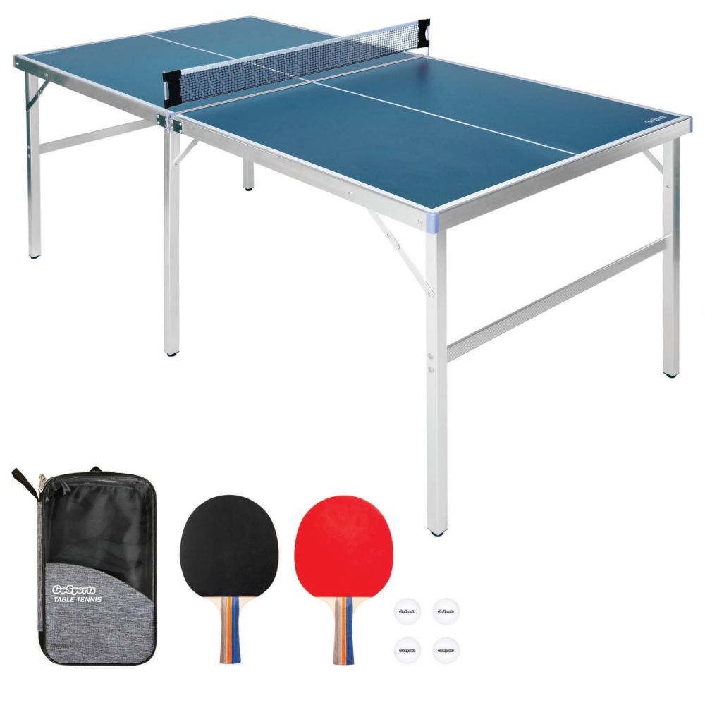 GoSports 6x3 Portable Mid-size Table Tennis Game Set From MindWare