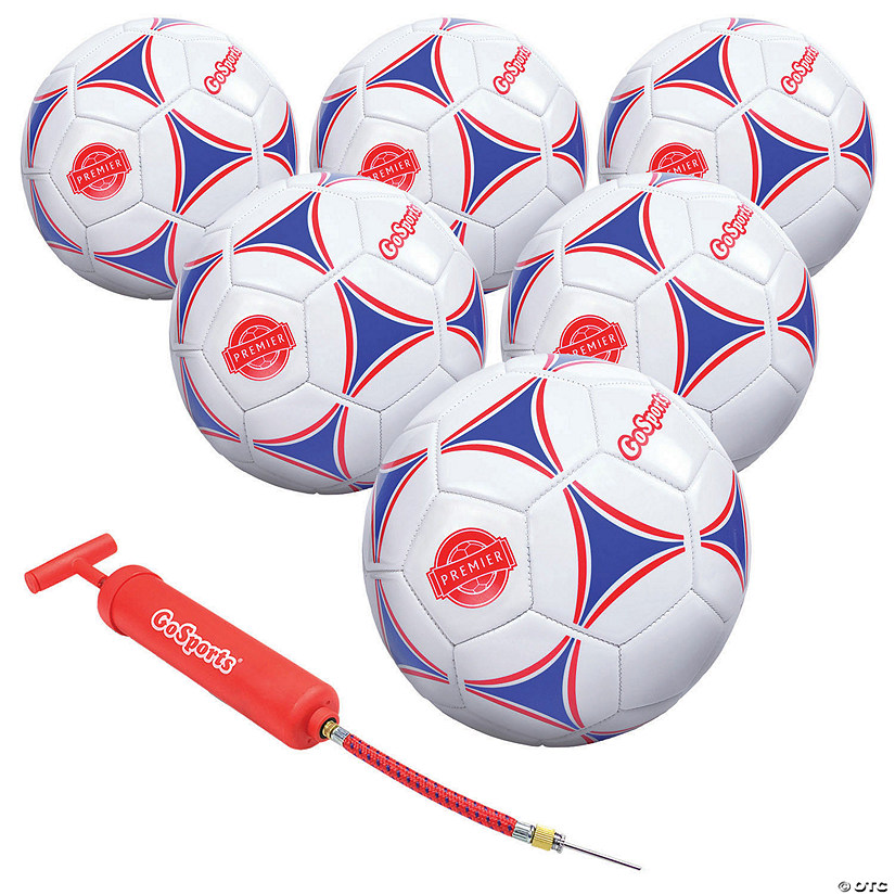 Pack of 6 Biggz Premium Soccer Balls Durable Size 5 