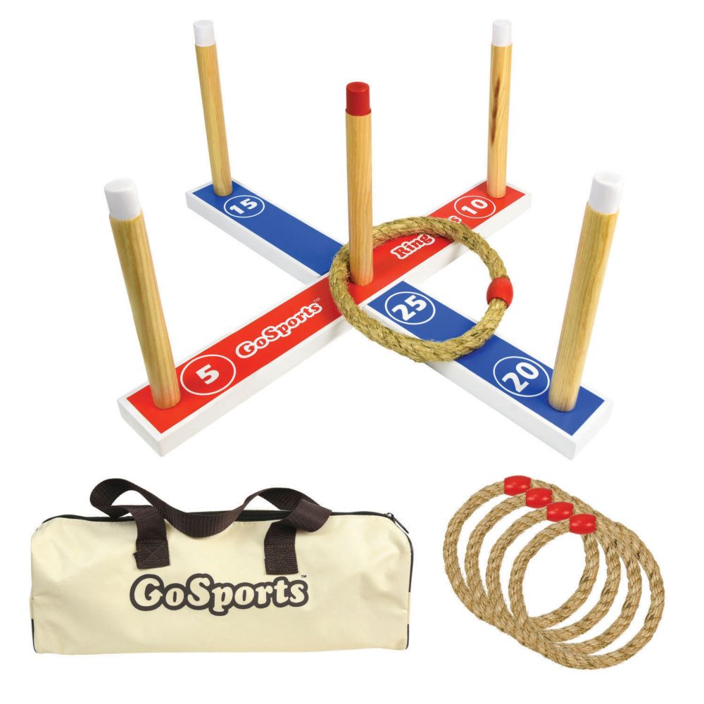 GoSports - Premium Wooden Ring Toss Game From MindWare