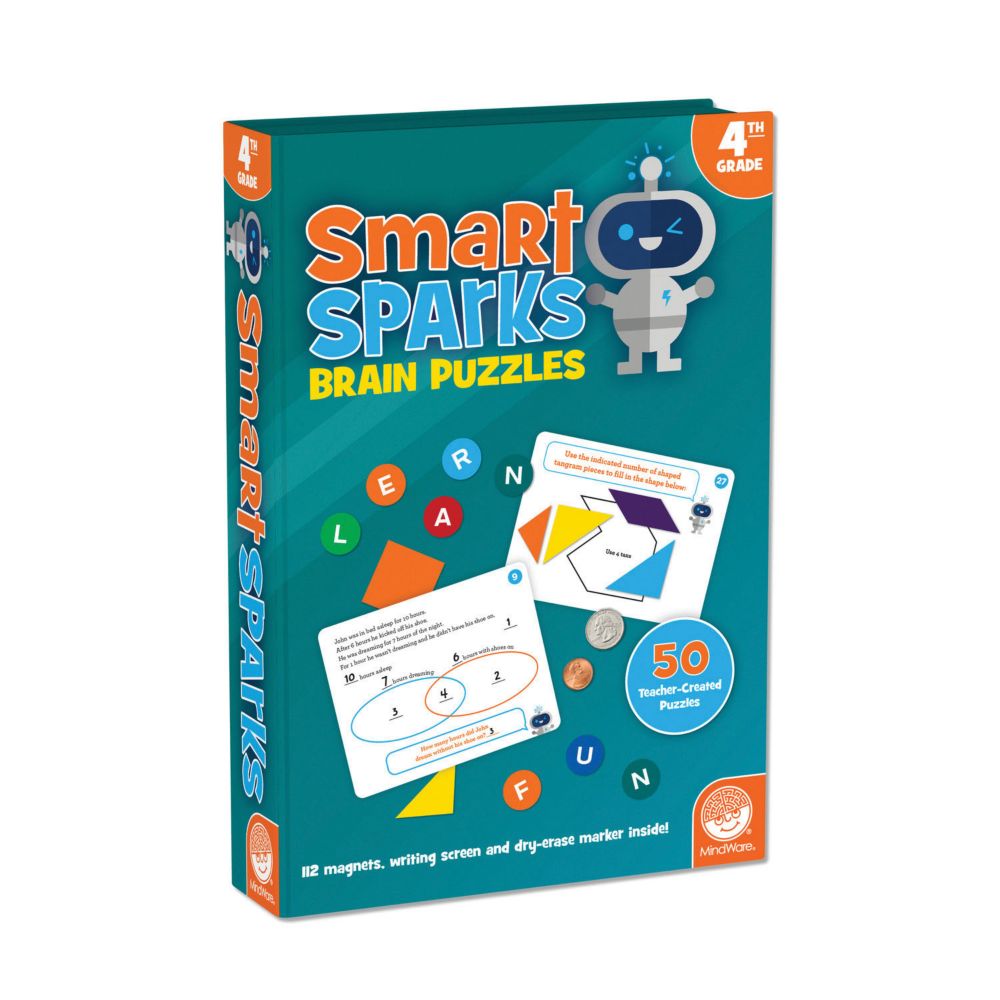 Smart Sparks Brainy Puzzles: Grade 4 From MindWare