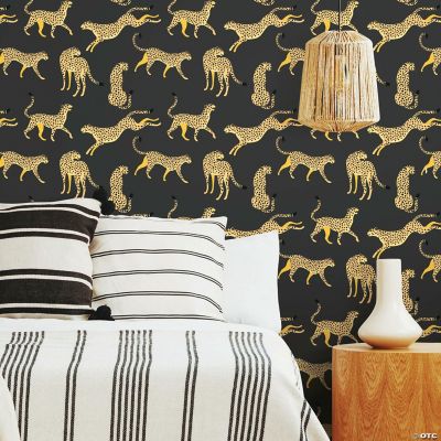RoomMates Cheetah Cheetah Peel and Stick Wallpaper