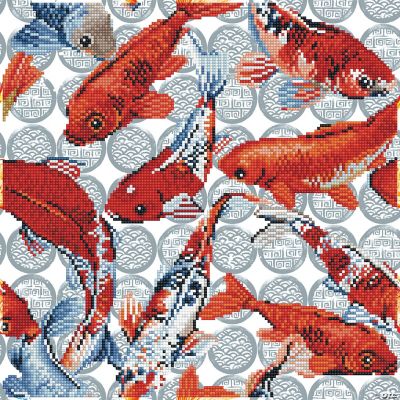 Diamond Dotz Diamond Embroidery Facet Art Kit 16X16-Koi Mosaic