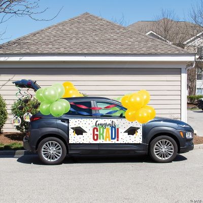 Creative Converting Colorful Graduation Car Decorations Kit Oriental