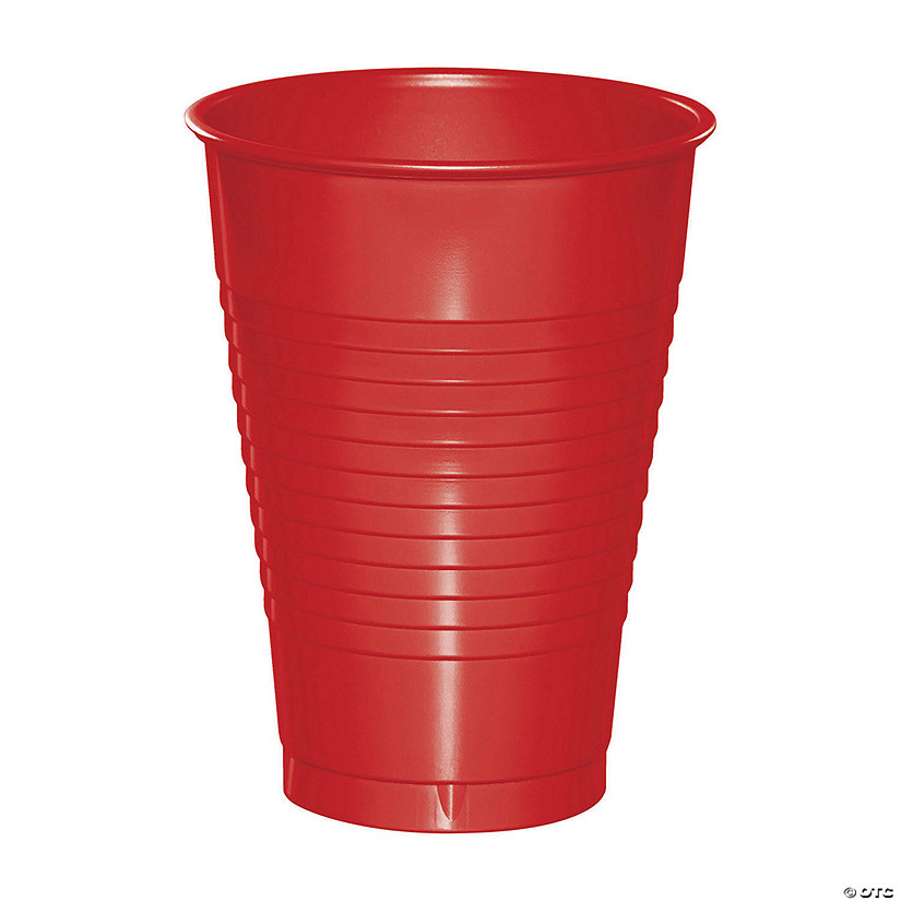 Touch Of Color Classic Red 12 Oz Plastic Cups 60 Count