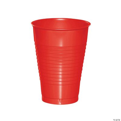 60ct Touch of Color Classic Red 12 oz Plastic Cupsount