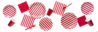 Red & White Striped Party Supplies
