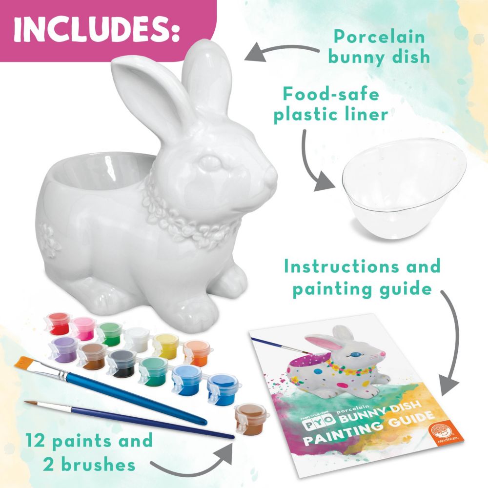Paint Your Own Porcelain Bunny Dish From MindWare