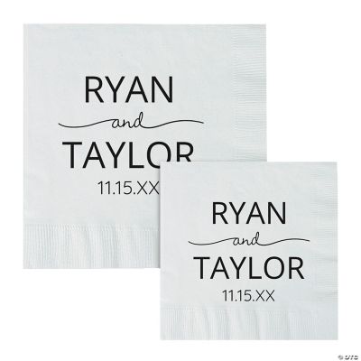 Personalized Names Print Paper Napkins Oriental Trading